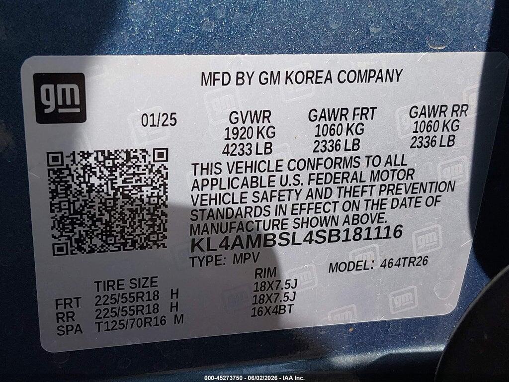 KL4AMBSL4SB181116 2025 BUICK ENCORE GX photo no. 9