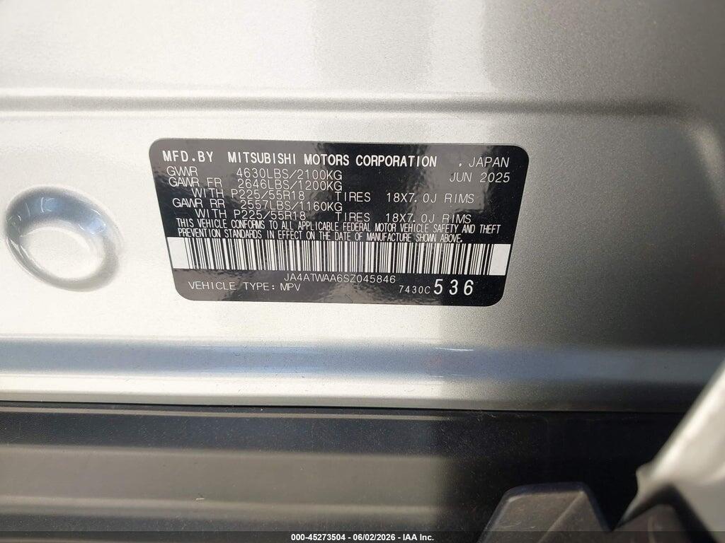 JA4ATWAA6SZ045846 2025 MITSUBISHI ECLIPSE CROSS photo no. 9