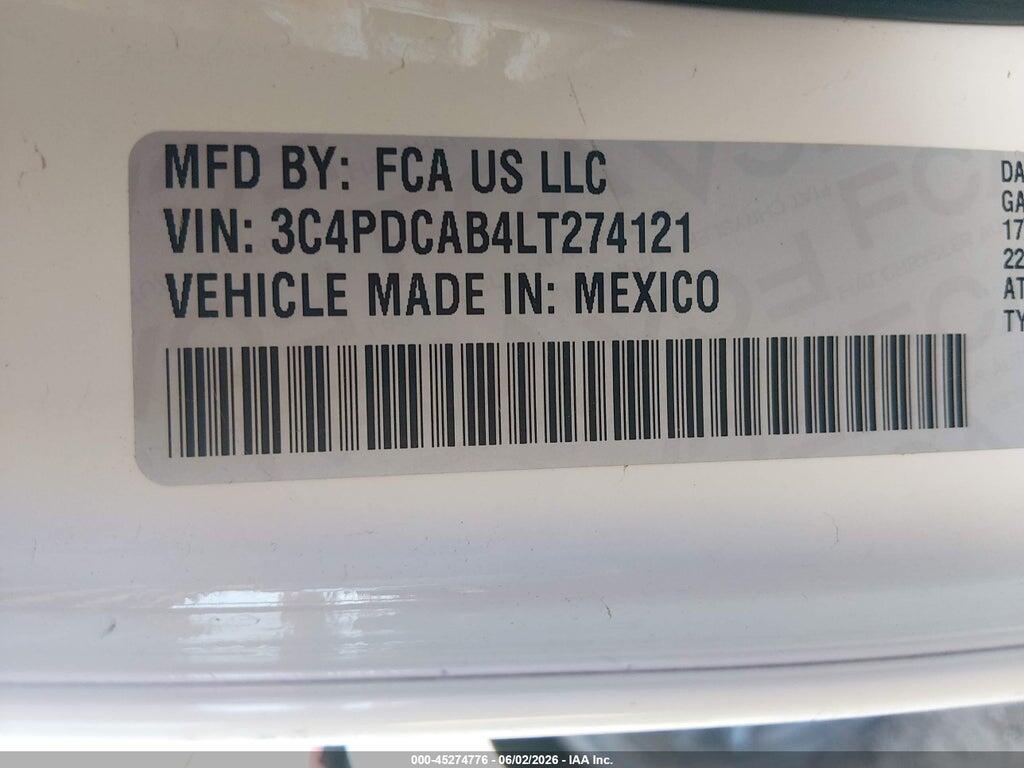 3C4PDCAB4LT274121 2020 DODGE JOURNEY photo no. 9
