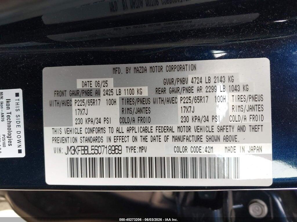 JM3KFBBL5S0718969 2025 MAZDA CX-5 photo no. 9