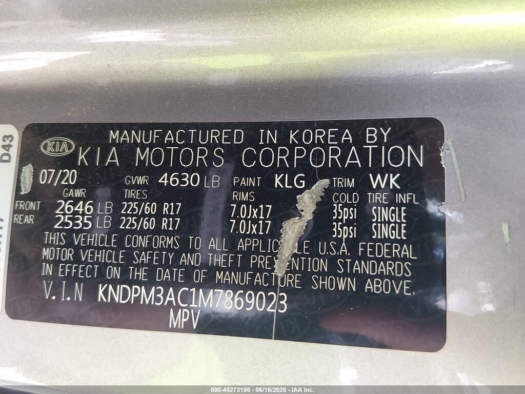 KNDPM3AC1M7869023 2021 KIA SPORTAGE photo no. 9