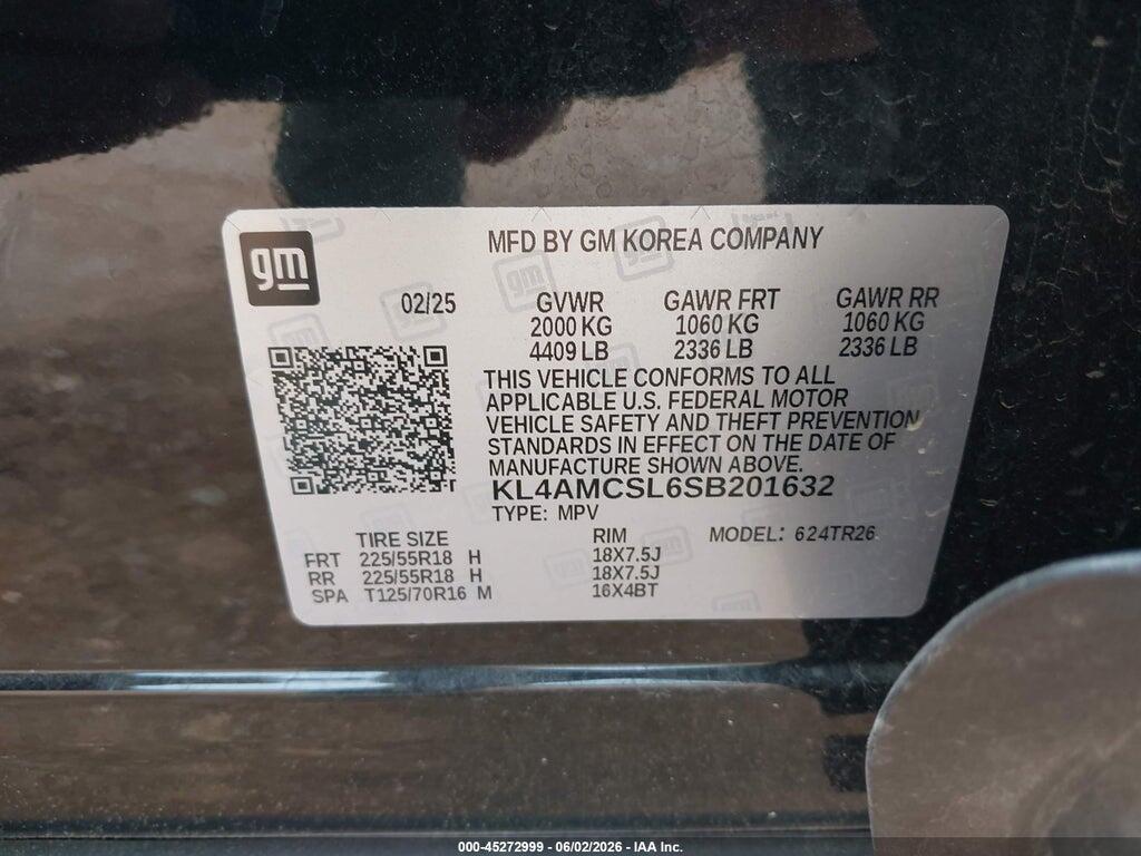 KL4AMCSL6SB201632 2025 BUICK ENCORE GX photo no. 9