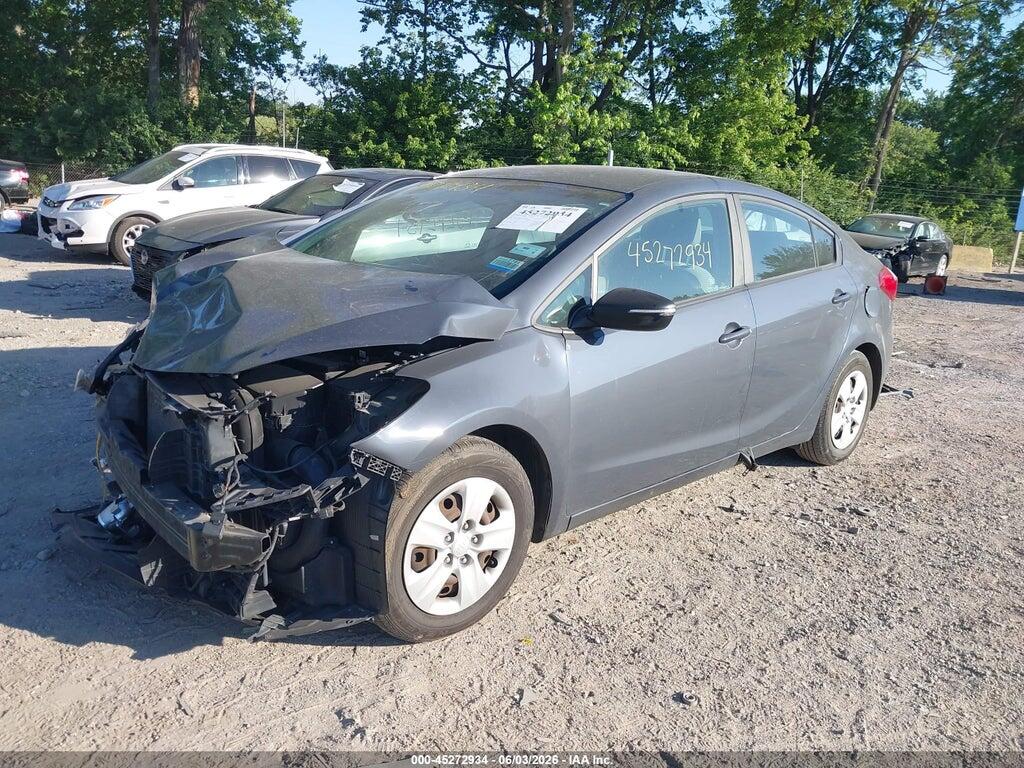 KNAFX4A65G5523640 2016 KIA FORTE photo no. 2