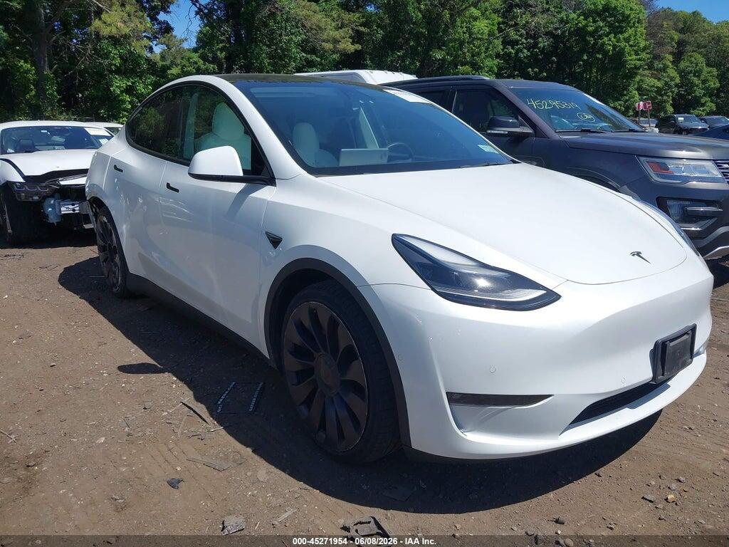 5YJYGDEF4MF303972 2021 TESLA MODEL Y photo no. 1