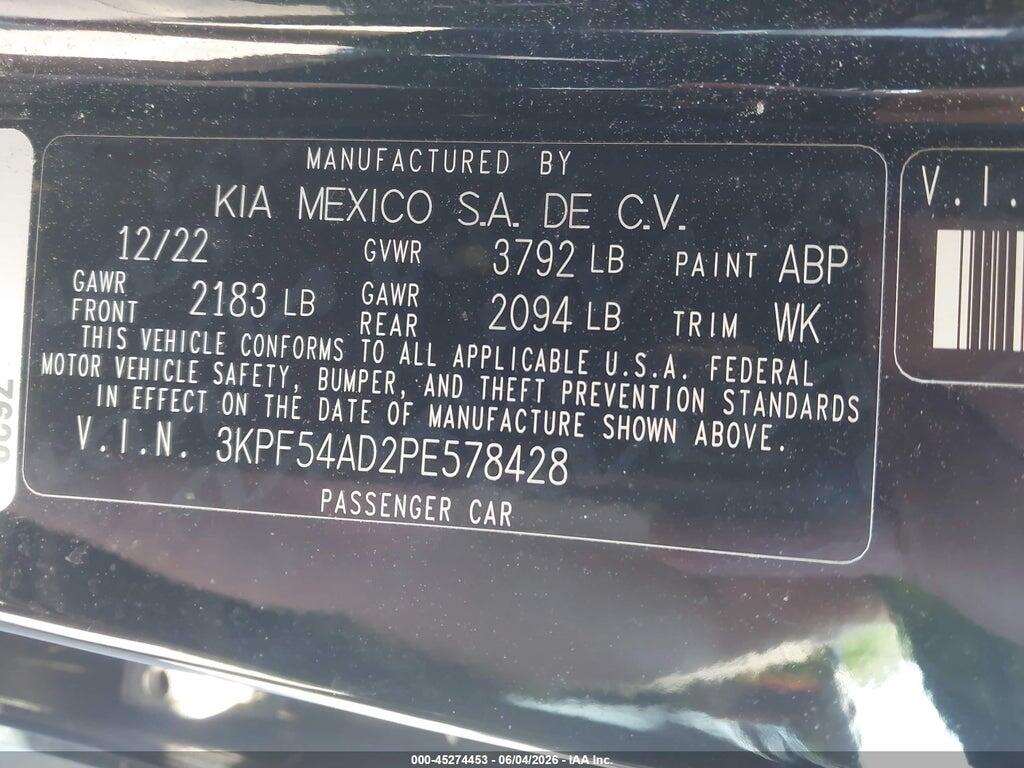 3KPF54AD2PE578428 2023 KIA FORTE photo no. 9
