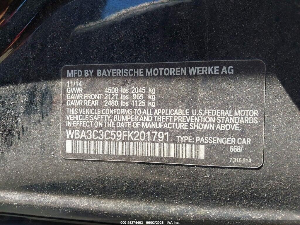 WBA3C3C59FK201791 2015 BMW 320I photo no. 9