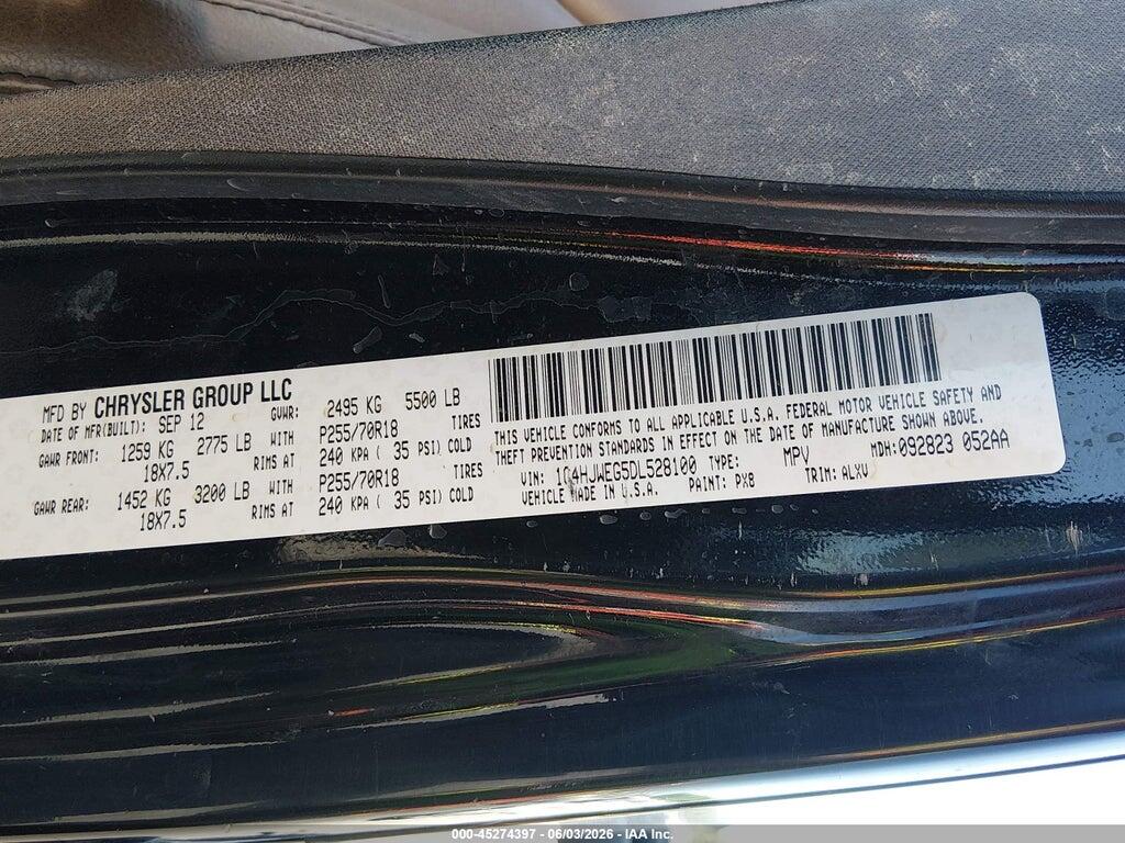 1C4HJWEG5DL528100 2013 JEEP WRANGLER UNLIMITED photo no. 9