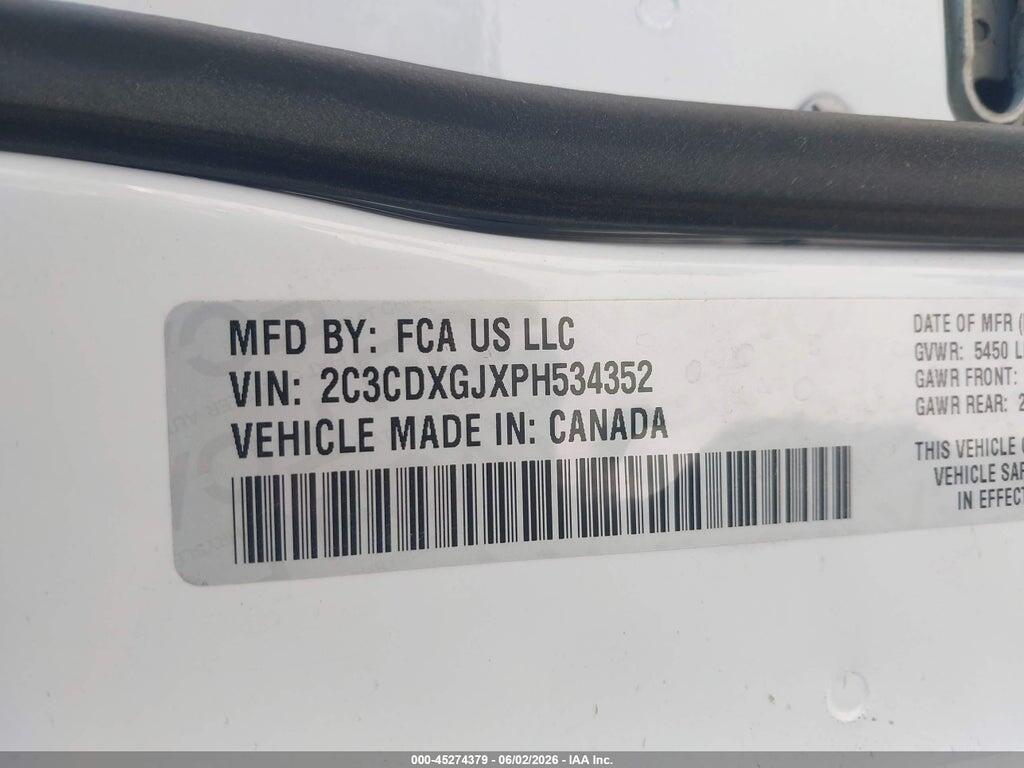 2C3CDXGJXPH534352 2023 DODGE CHARGER photo no. 9
