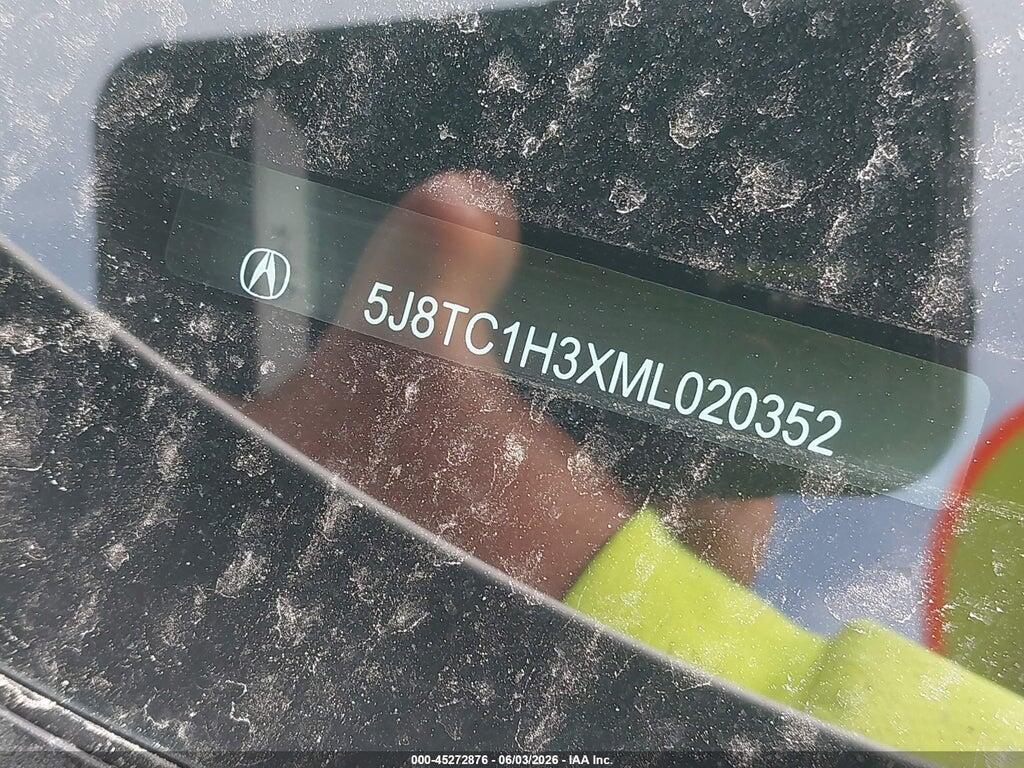5J8TC1H3XML020352 2021 ACURA RDX photo no. 9
