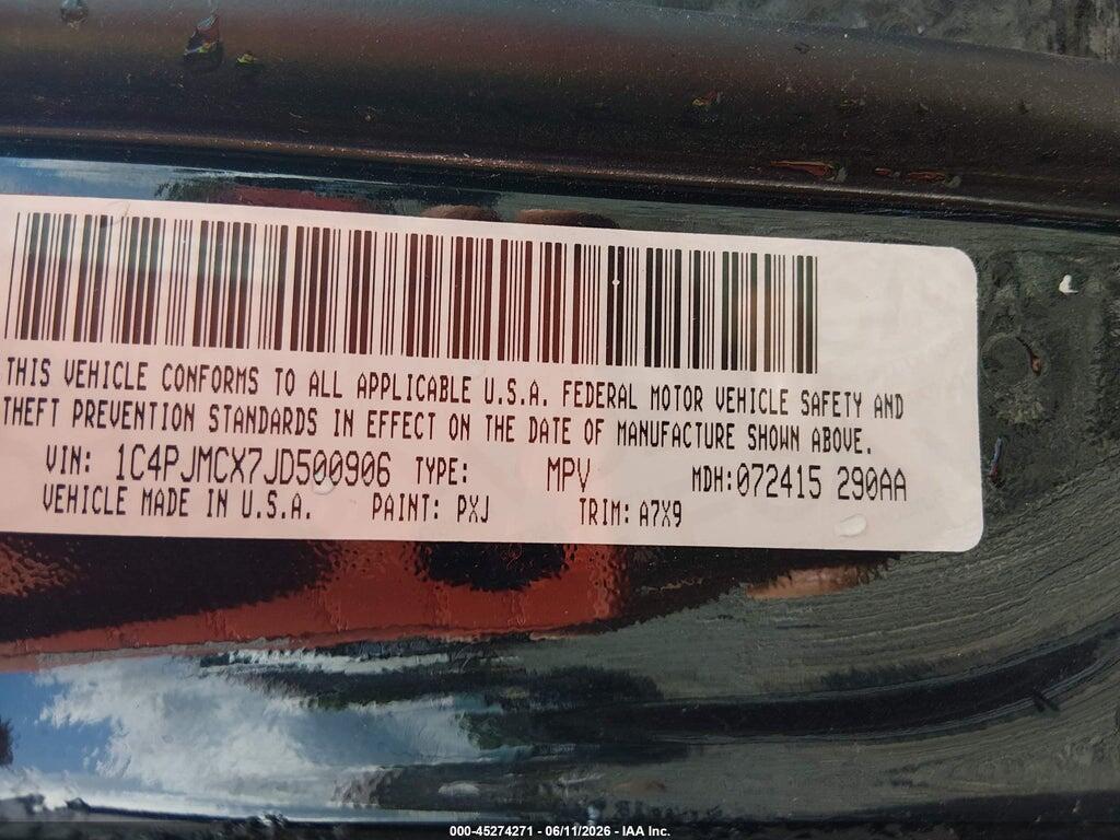 1C4PJMCX7JD500906 2018 JEEP CHEROKEE photo no. 9