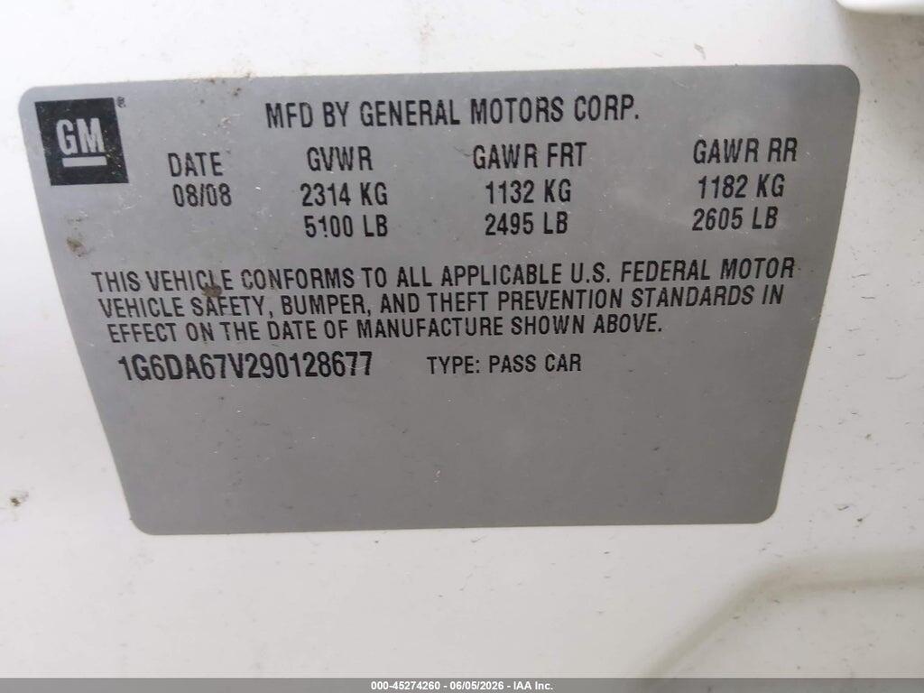 1G6DA67V290128677 2009 CADILLAC STS photo no. 9