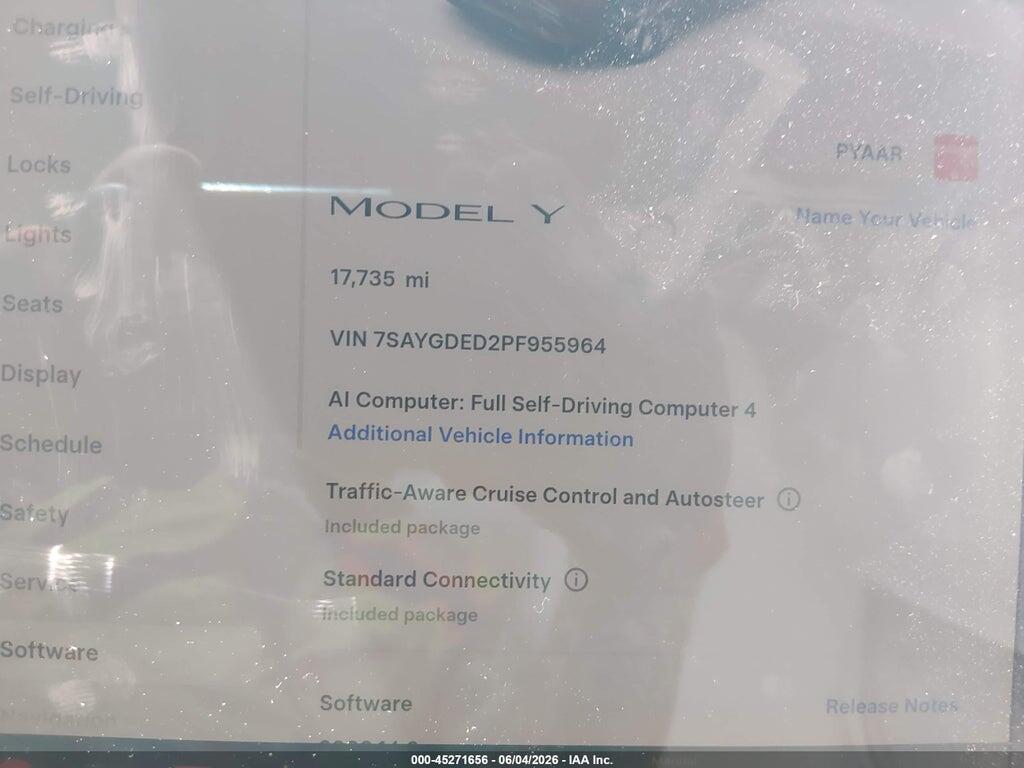 7SAYGDED2PF955964 2023 TESLA MODEL Y photo no. 7