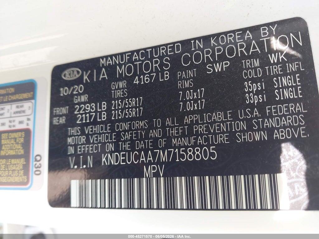 KNDEUCAA7M7158805 2021 KIA SELTOS photo no. 9