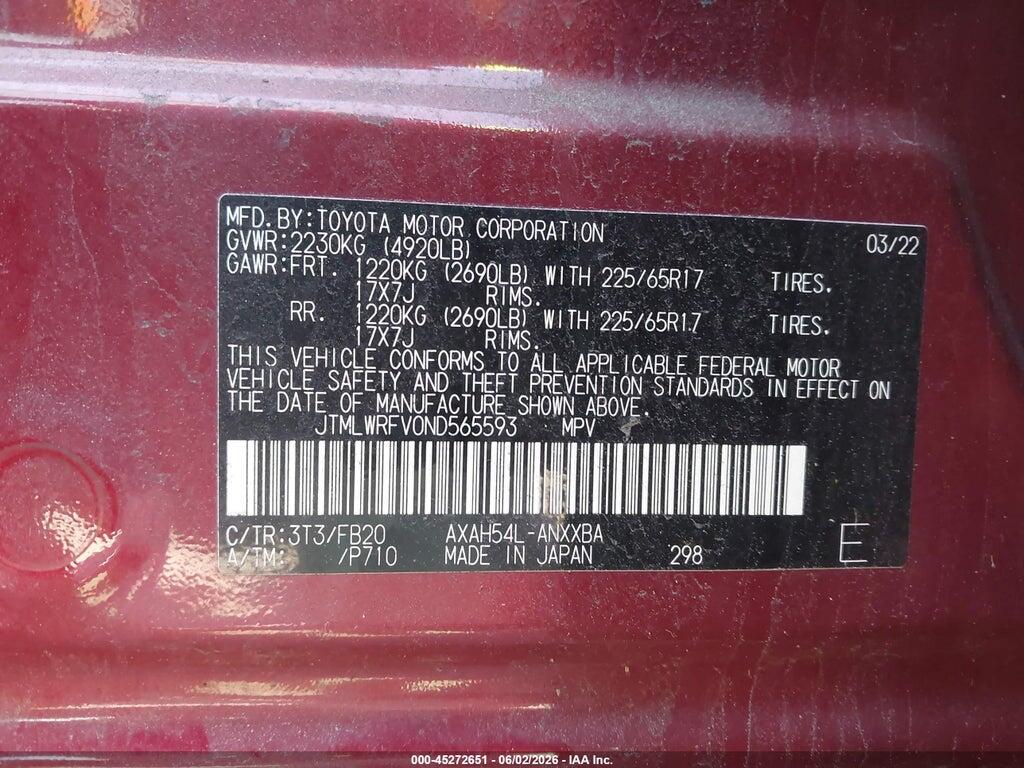 JTMLWRFV0ND565593 2022 TOYOTA RAV4 HYBRID photo no. 9