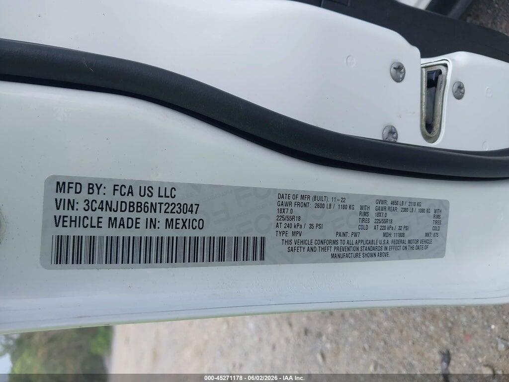 3C4NJDBB6NT223047 2022 JEEP COMPASS photo no. 9