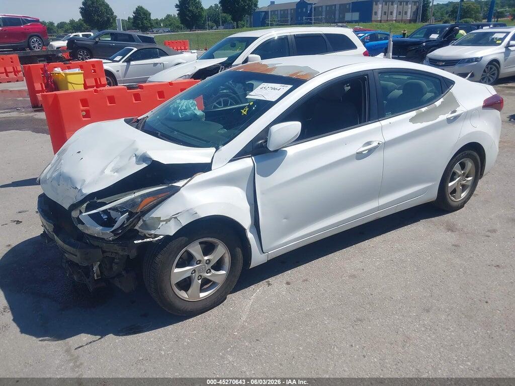 5NPDH4AE4EH526122 2014 HYUNDAI ELANTRA photo no. 2
