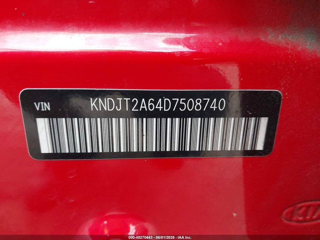 KNDJT2A64D7508740 2013 KIA SOUL photo no. 9