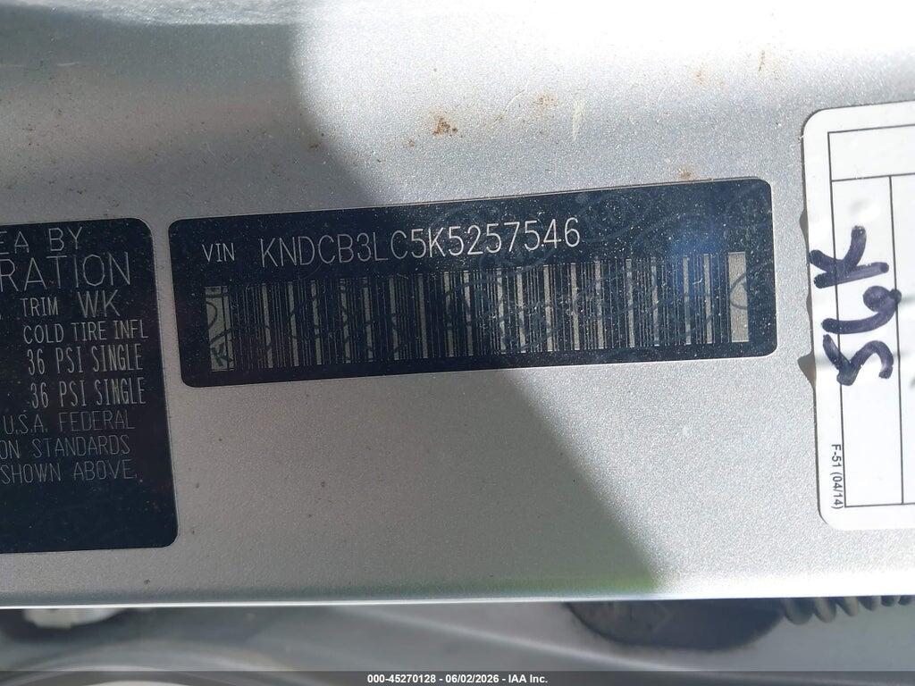 KNDCB3LC5K5257546 2019 KIA NIRO photo no. 9