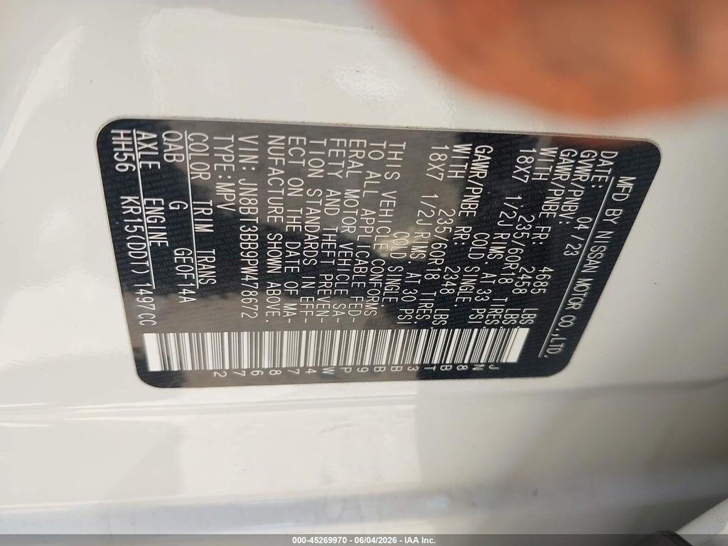 JN8BT3BB9PW478672 2023 NISSAN ROGUE photo no. 9