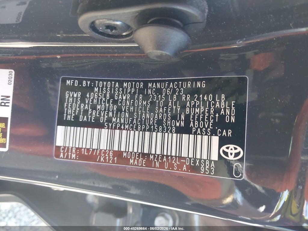 5YFP4MCE8PP158328 2023 TOYOTA COROLLA photo no. 9