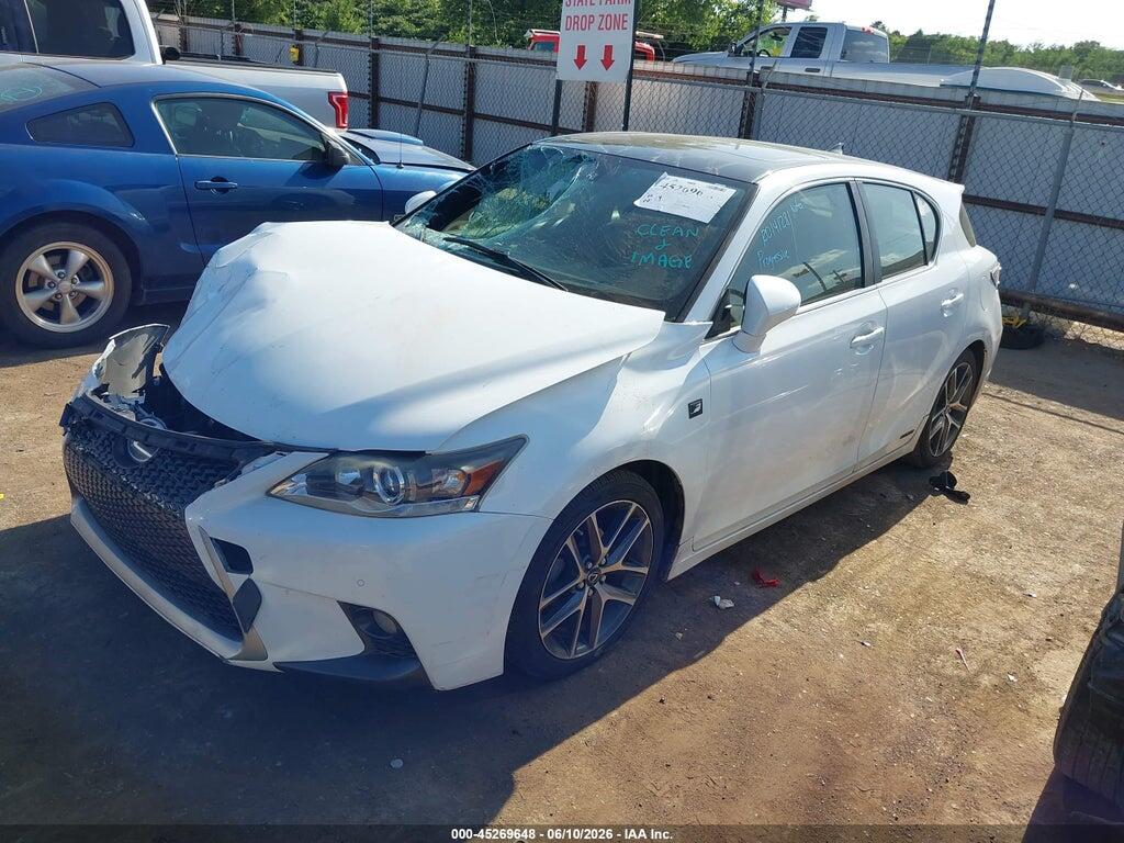 JTHKD5BHXE2204389 2014 LEXUS CT 200H photo no. 2