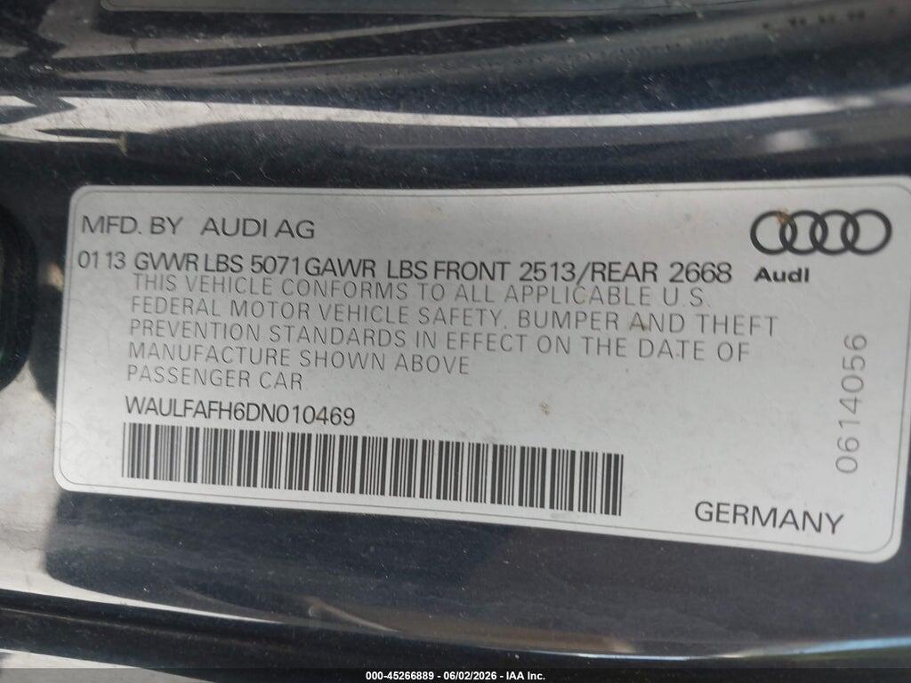 WAULFAFH6DN010469 2013 AUDI A5 photo no. 9