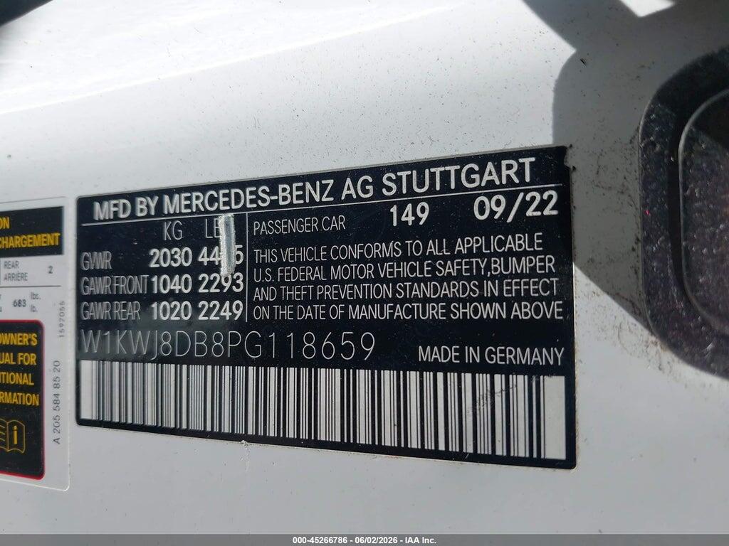 W1KWJ8DB8PG118659 2023 MERCEDES-BENZ C 300 photo no. 9