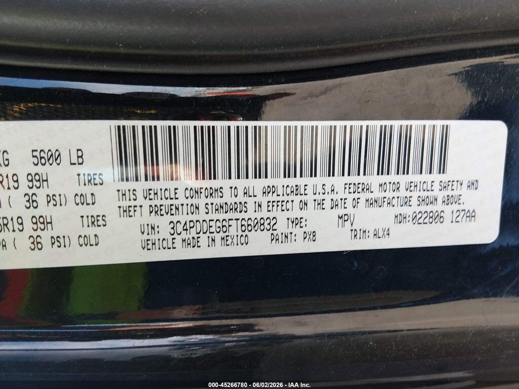 3C4PDDEG6FT660832 2015 DODGE JOURNEY photo no. 9