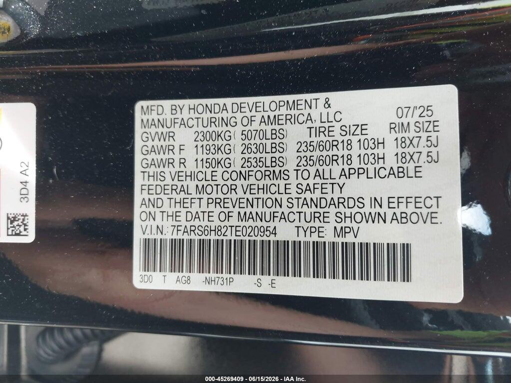 7FARS6H82TE020954 2026 HONDA CR-V HYBRID photo no. 9