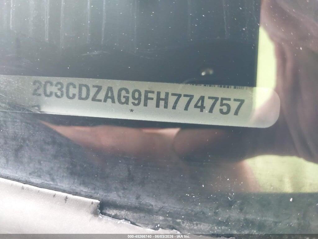 2C3CDZAG9FH774757 2015 DODGE CHALLENGER photo no. 9