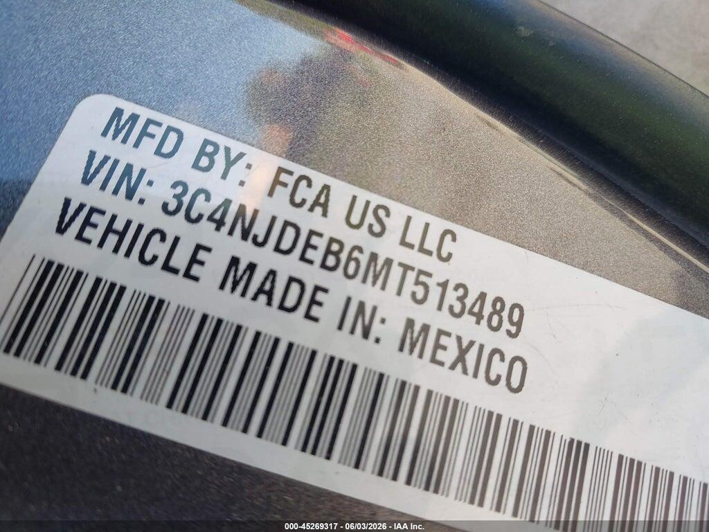 3C4NJDEB6MT513489 2021 JEEP COMPASS photo no. 9