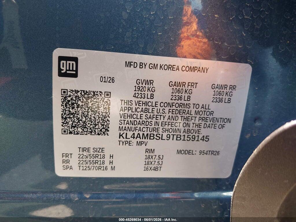 KL4AMBSL9TB159145 2026 BUICK ENCORE GX photo no. 9