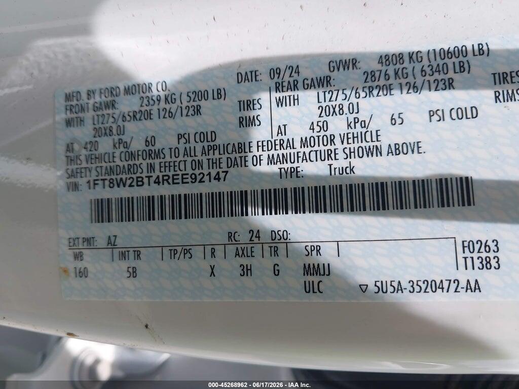 1FT8W2BT4REE92147 2024 FORD F-250 photo no. 8