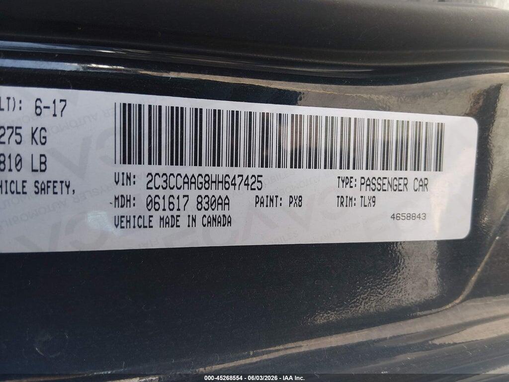 2C3CCAAG8HH647425 2017 CHRYSLER 300 photo no. 9