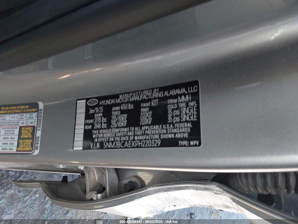 5NMJBCAEXPH220329 2023 HYUNDAI TUCSON photo no. 9