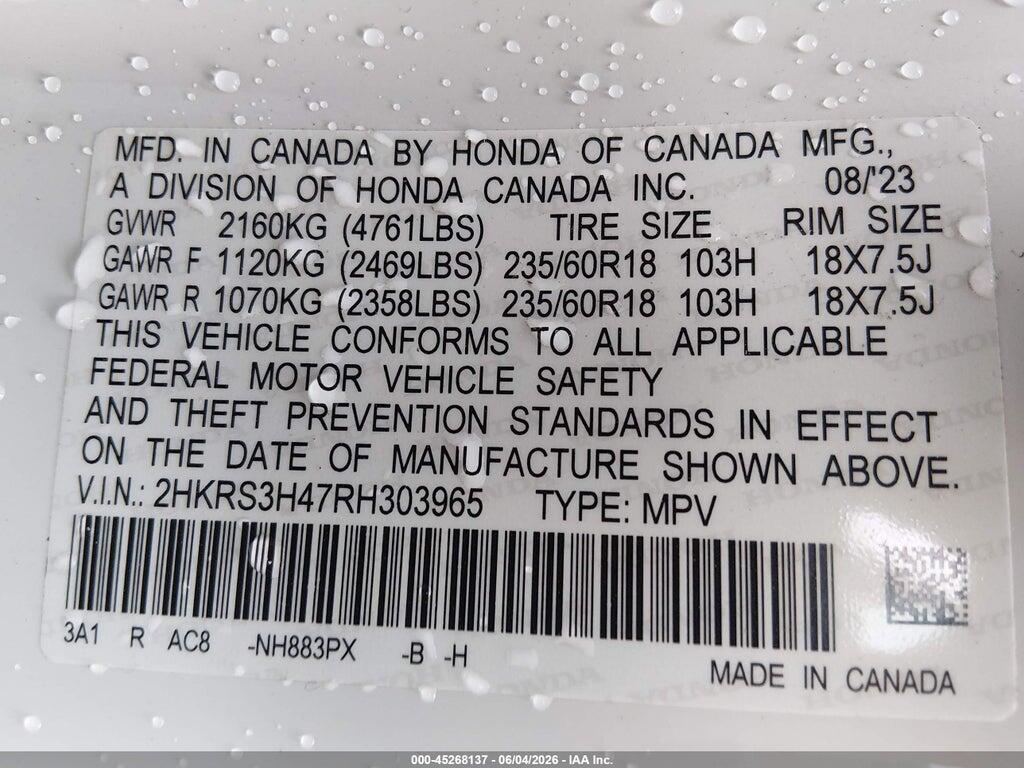 2HKRS3H47RH303965 2024 HONDA CR-V photo no. 9