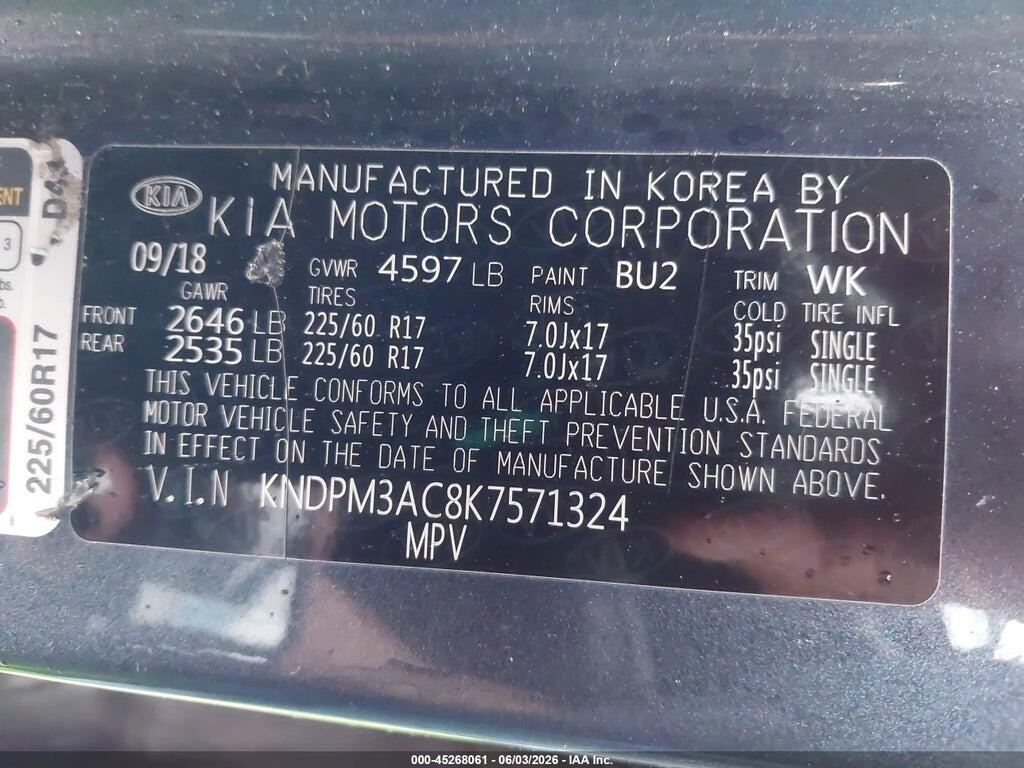KNDPM3AC8K7571324 2019 KIA SPORTAGE photo no. 9
