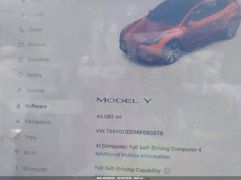 7SAYGDED5RF083878 2024 TESLA MODEL Y photo no. 7