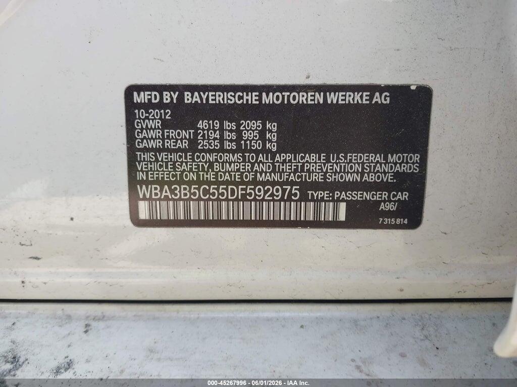 WBA3B5C55DF592975 2013 BMW 328I photo no. 9
