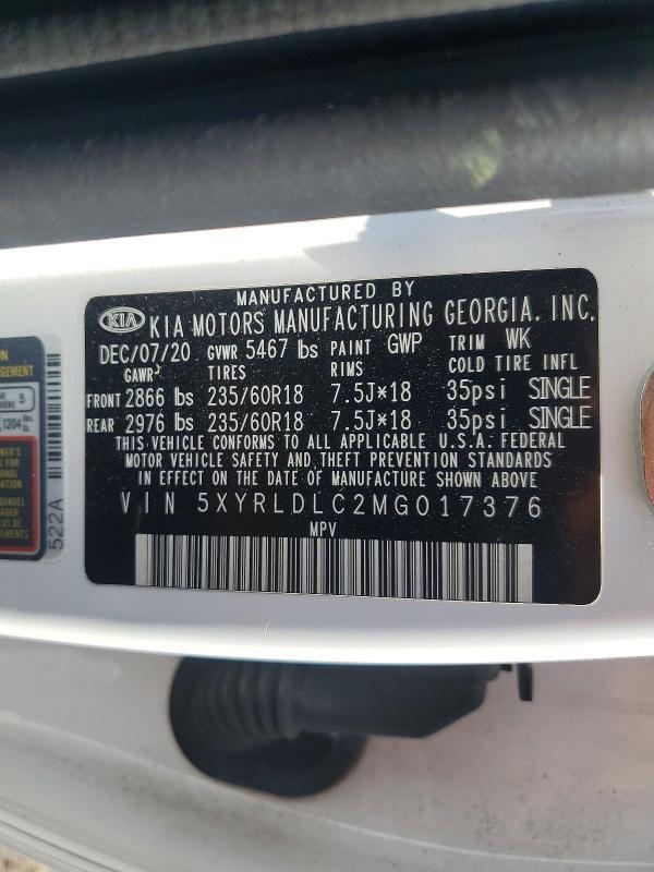 2021 KIA SORENTO S — Фото 13 из 13
