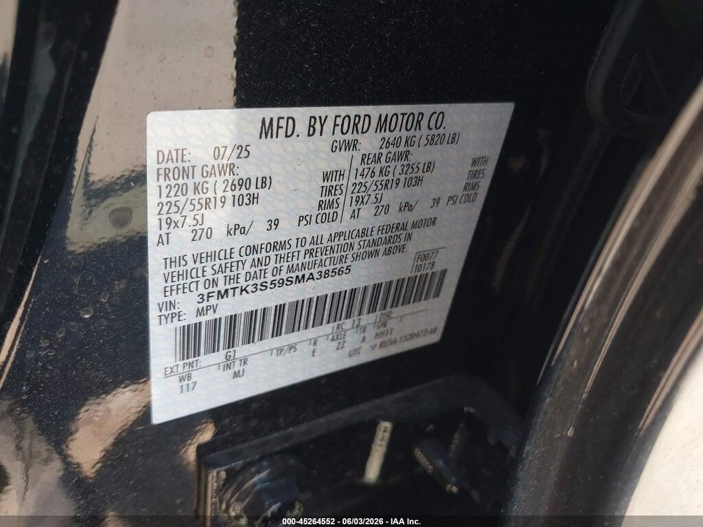 3FMTK3S59SMA38565 2025 FORD MUSTANG MACH-E photo no. 9