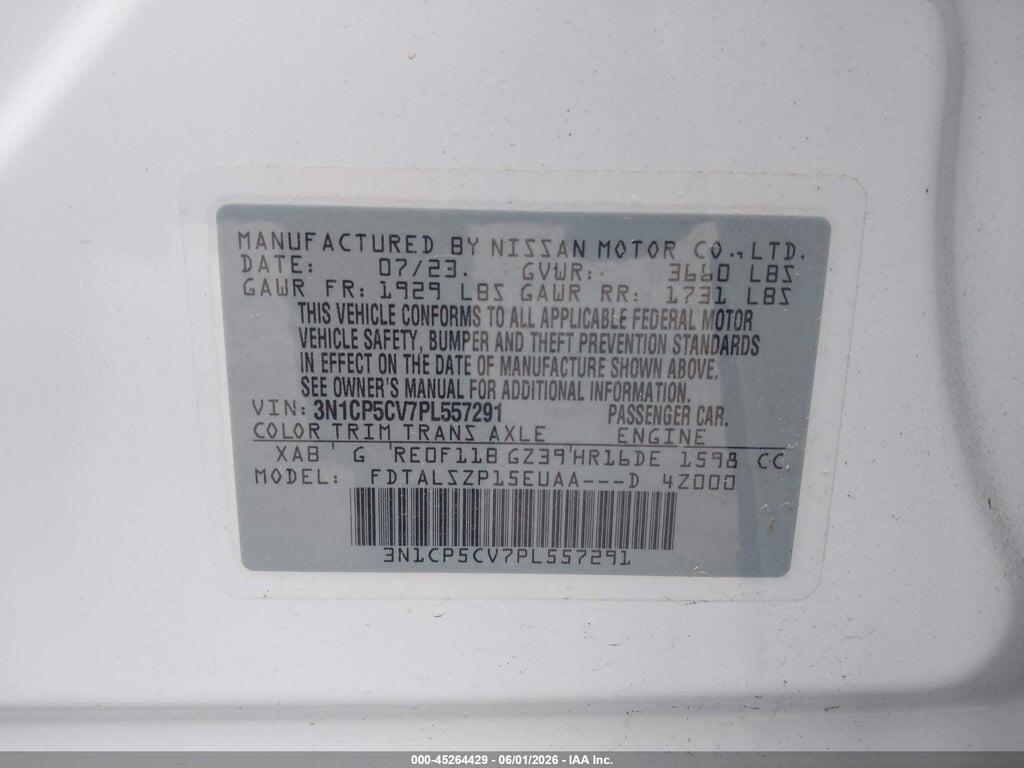3N1CP5CV7PL557291 2023 NISSAN KICKS photo no. 9