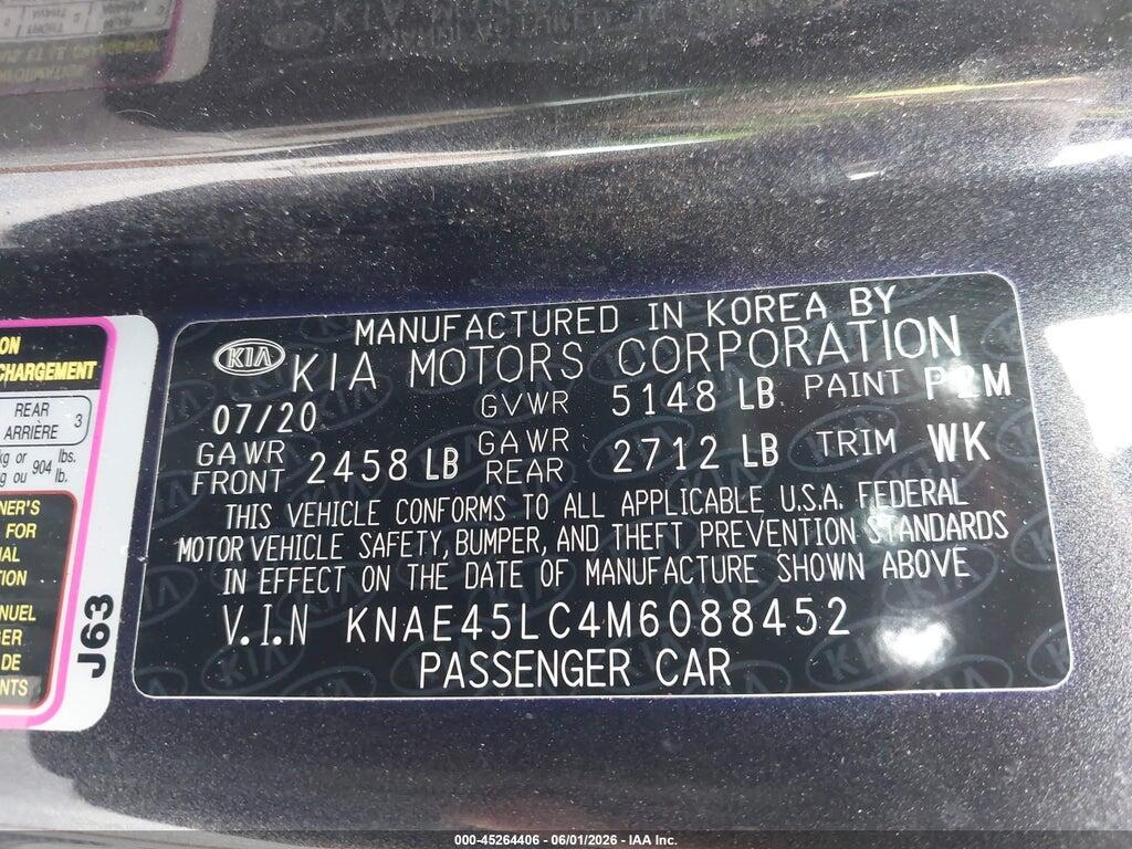 KNAE45LC4M6088452 2021 KIA STINGER photo no. 9