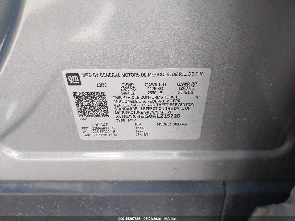 3GNAXHEG0RL215728 2024 CHEVROLET EQUINOX photo no. 9