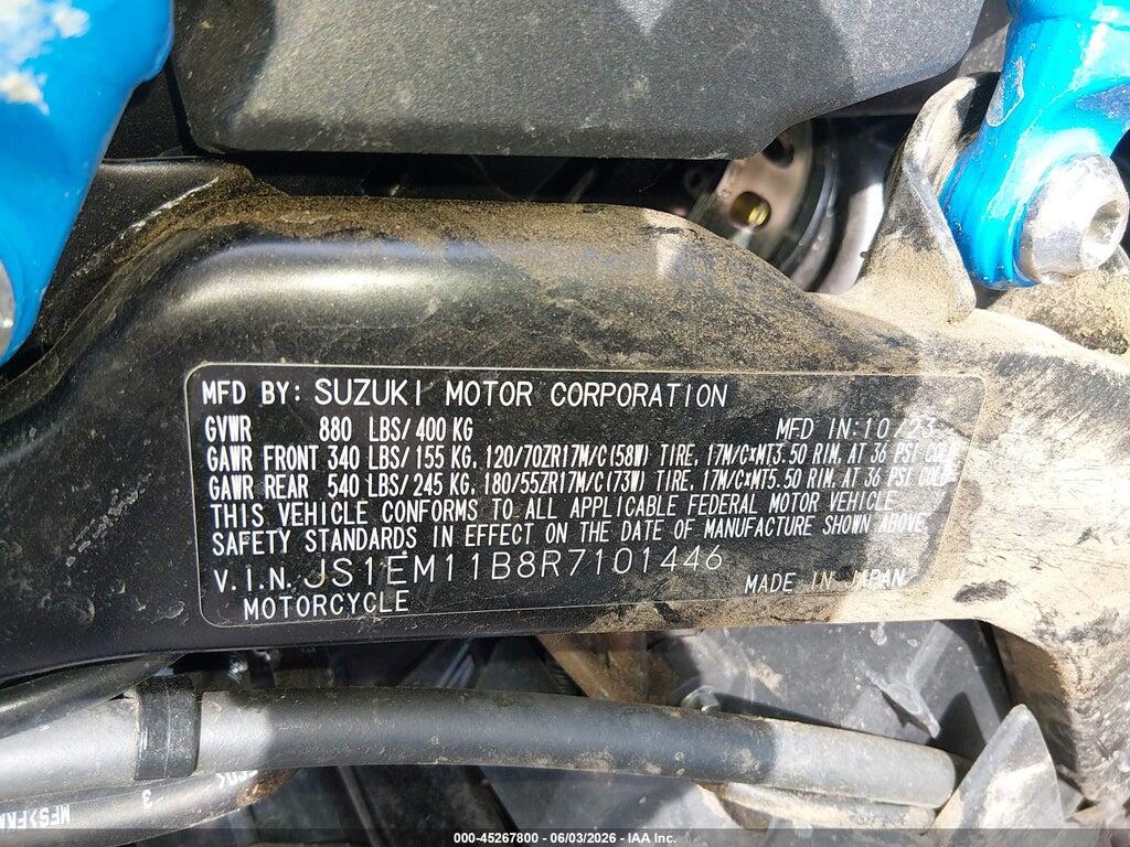 JS1EM11B8R7101446 2024 SUZUKI GSX800 photo no. 10