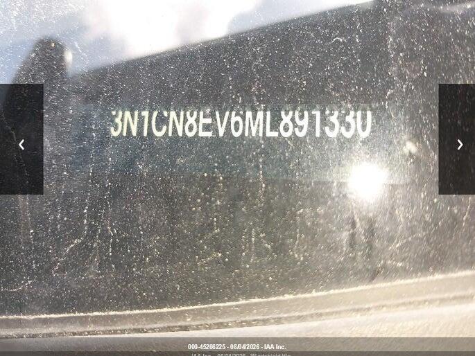 3N1CN8EV6ML891330 2021 NISSAN VERSA photo no. 9