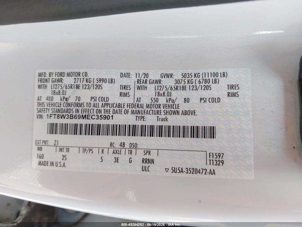 1FT8W3B69MEC35901 2021 FORD F-350 photo no. 8