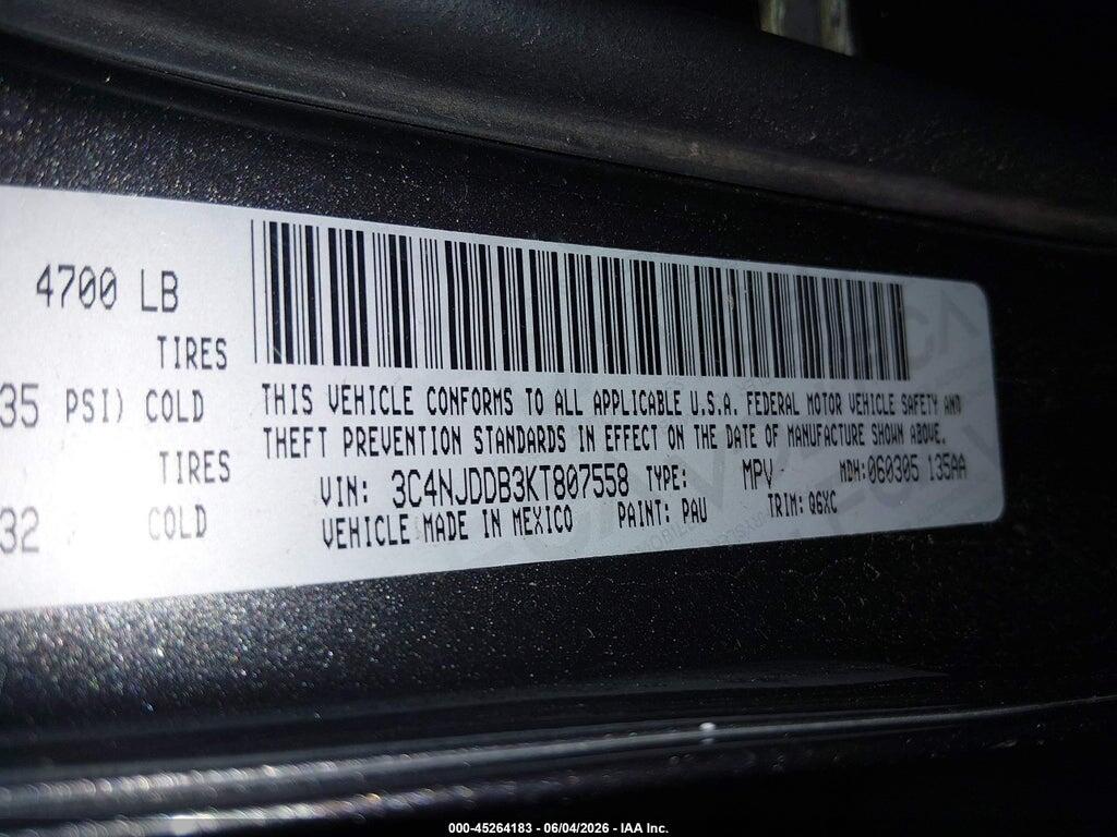 3C4NJDDB3KT807558 2019 JEEP COMPASS photo no. 9