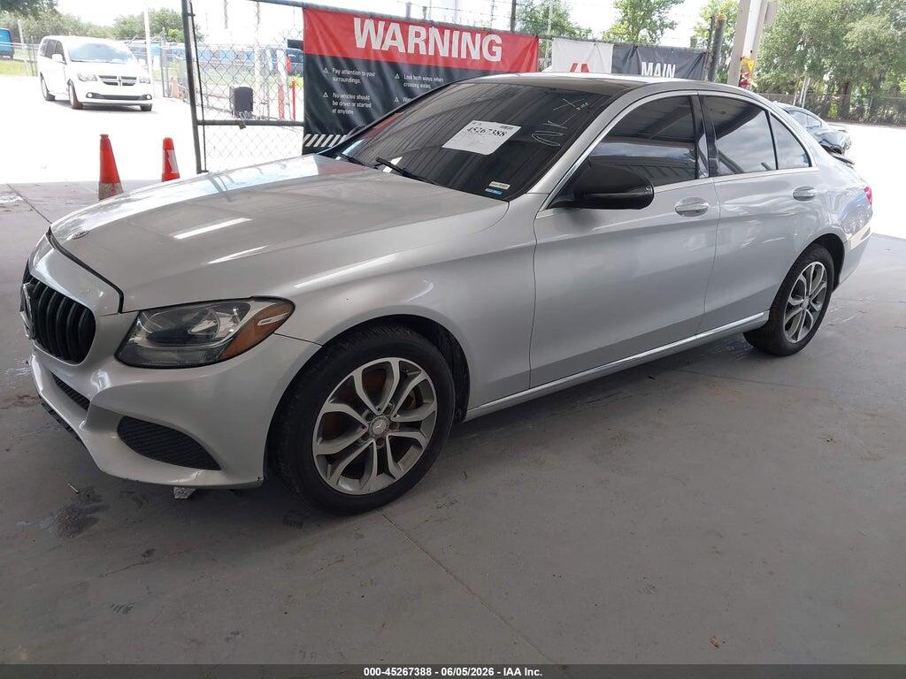 WDDWF4KB3GR146404 2016 MERCEDES-BENZ C 300 photo no. 2