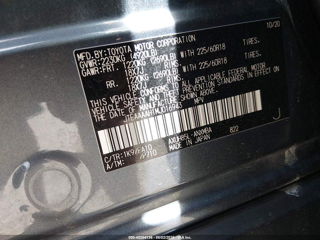 JTEAAAAH1MJ016943 2021 TOYOTA VENZA photo no. 9